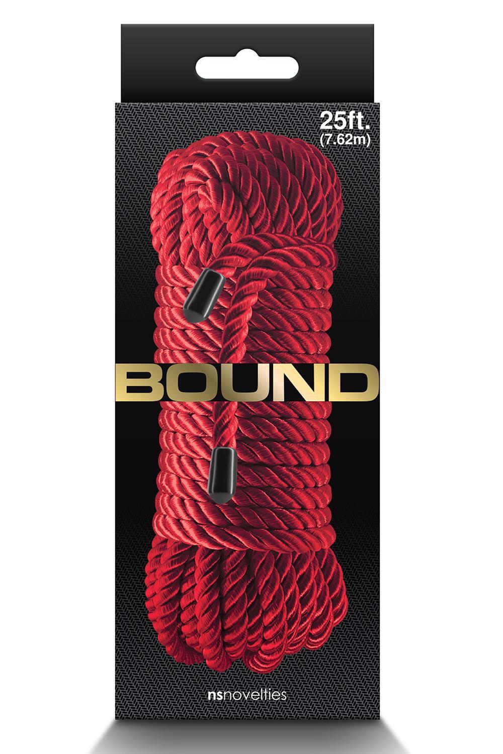 Bound Rope – minkšta bondage virvė (raudona)
