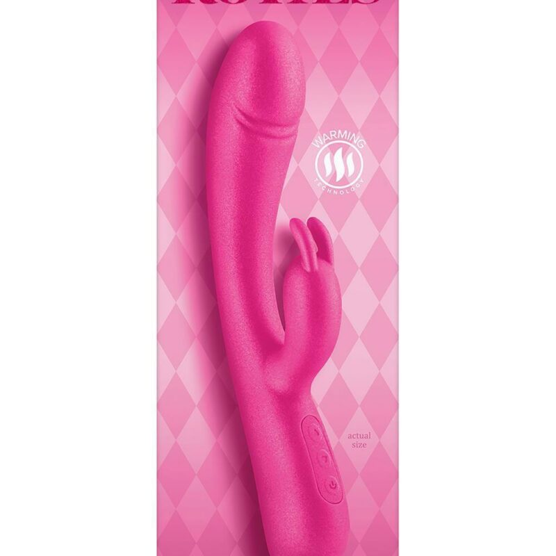 Royals Divine – prabangus metalinio spindesio vibratorius (rožinis)