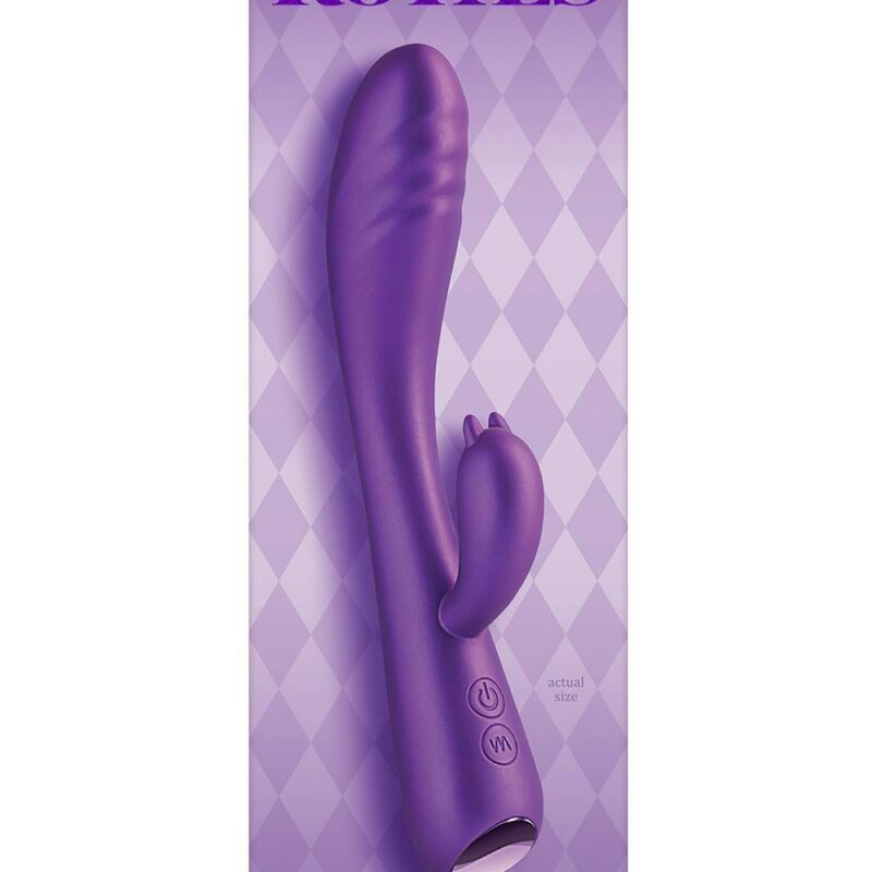 Royals Duchess – prabangus metalinio spindesio vibratorius (purpurinis)