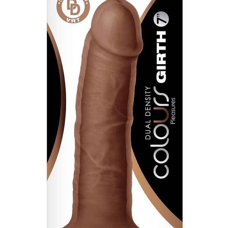 Colours – realistinis dvejopo tankio dildo (18 cm, rudas)