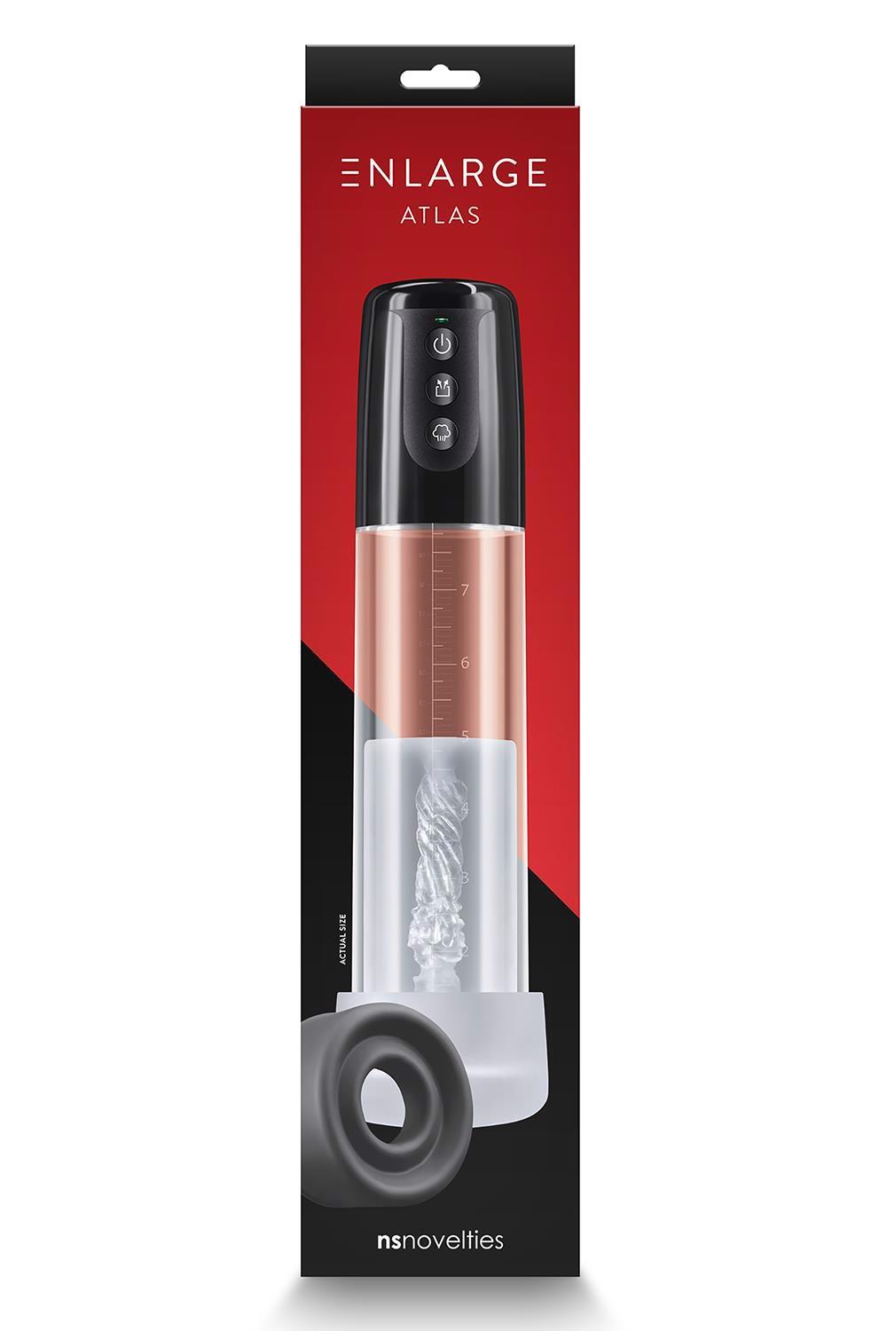 Enlarge Atlas – galinga varpos pompa (juoda)