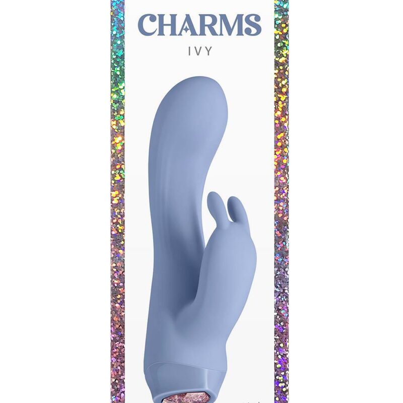Charms Ivy – vibruojantis analinis kamštis (mėlynas)
