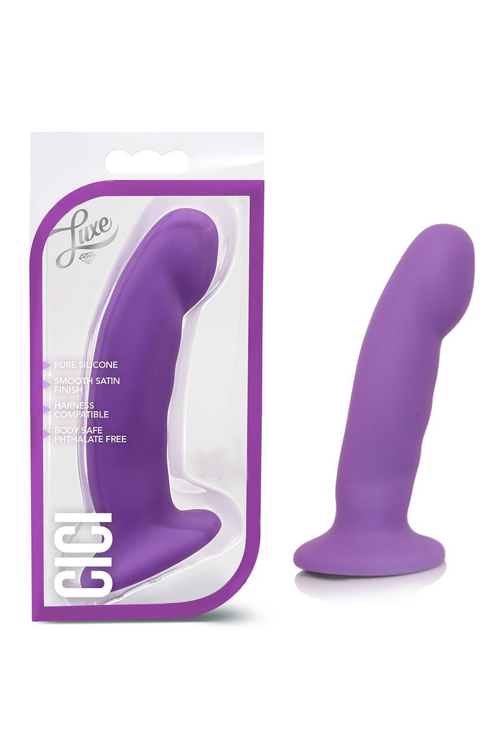 Luxe Cici – lankstus silikoninis dildo (purpurinis) - Image 3