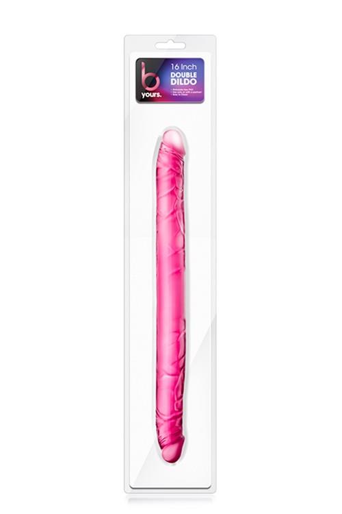 B Yours – įspūdingas dvipusis dildo (40 cm, rožinis)