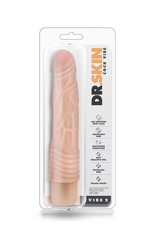 Dr. Skin Cock Vibe – vibruojantis realistinis dildo Nr. 2