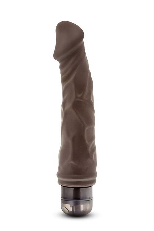 Dr. Skin Vibe 6 – vibruojantis dildo (šokoladas) - Image 6