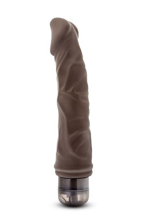 Dr. Skin Vibe 6 – vibruojantis dildo (šokoladas) - Image 3