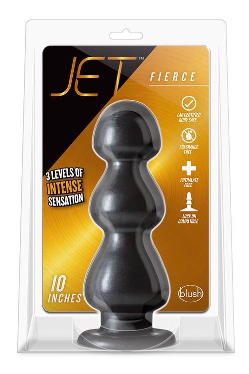 Jet Fierce – didelis analinis kamštis (juodas)