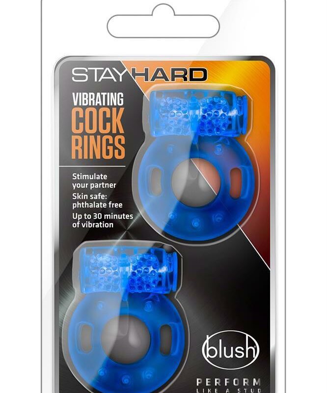Stay Hard – vibruojantys erekcijos žiedai (2 vnt.)