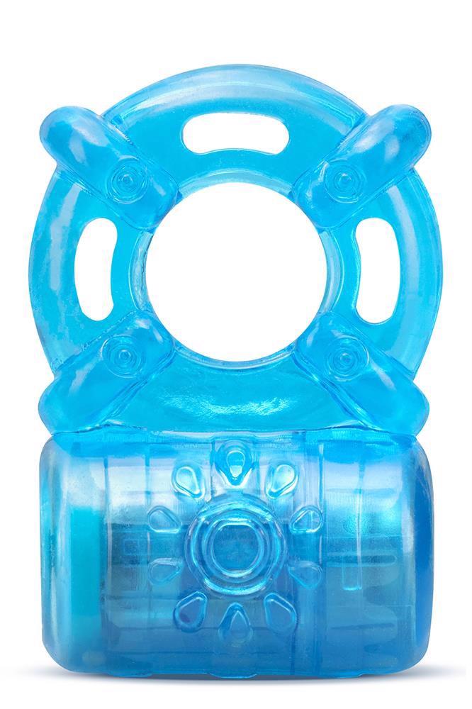 Stay Hard – 5 funkcijų erekcijos žiedas (mėlynas) - Image 2