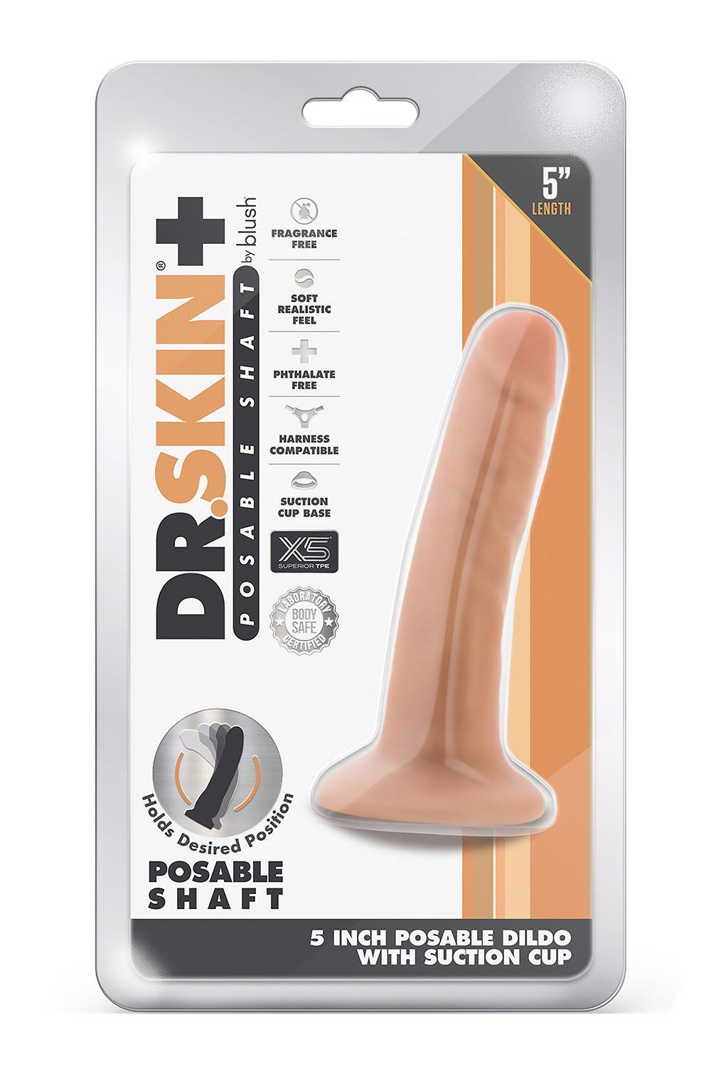 Dr. Skin Plus – lankstus realistinis dildo (vanilinis)