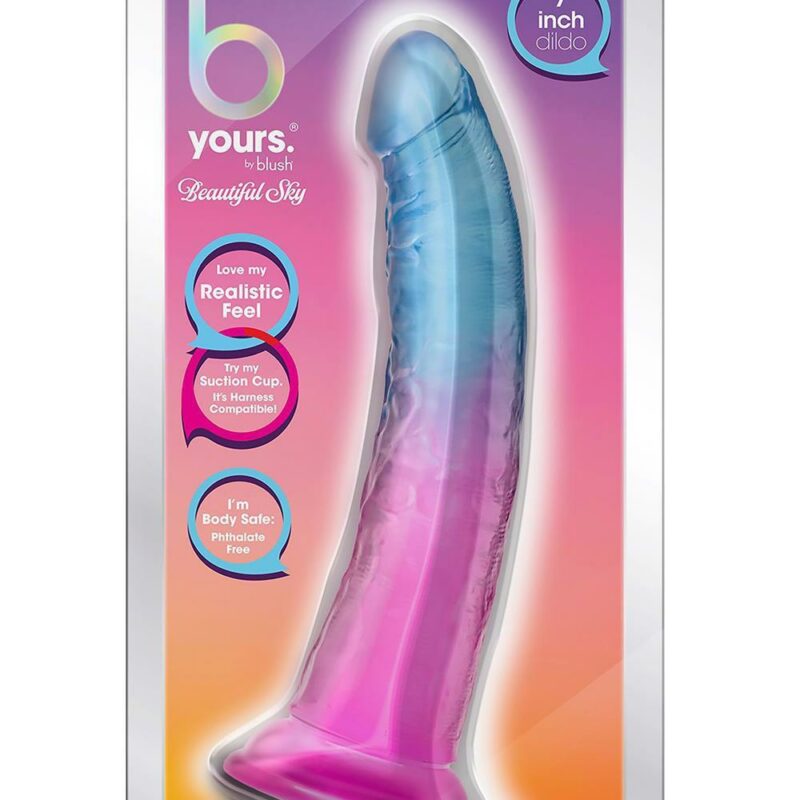 B YOURS BEAUTIFUL SKY 7 INCH DILDO SUNSET