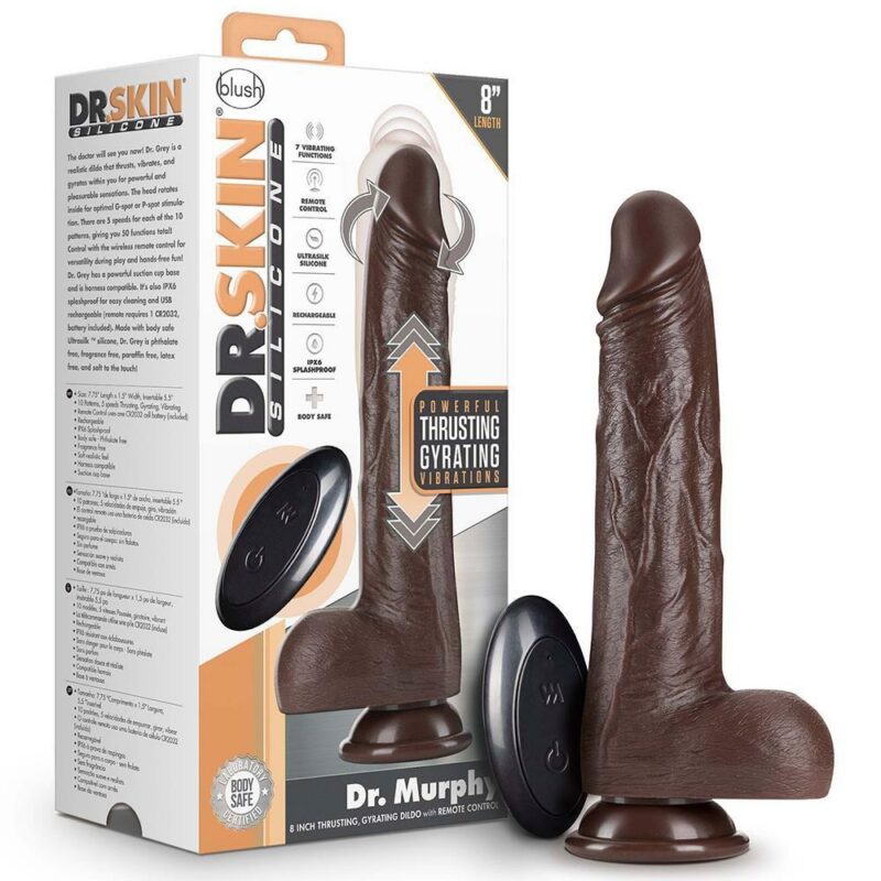 Dr. Skin – vibruojantis judantis dildo (Dr. Murphy)