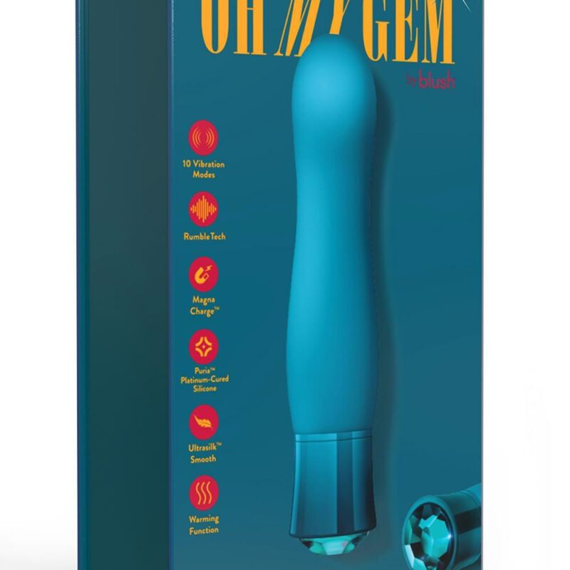 Oh My Gem – analinis kamštis su kristalu (Emerald)