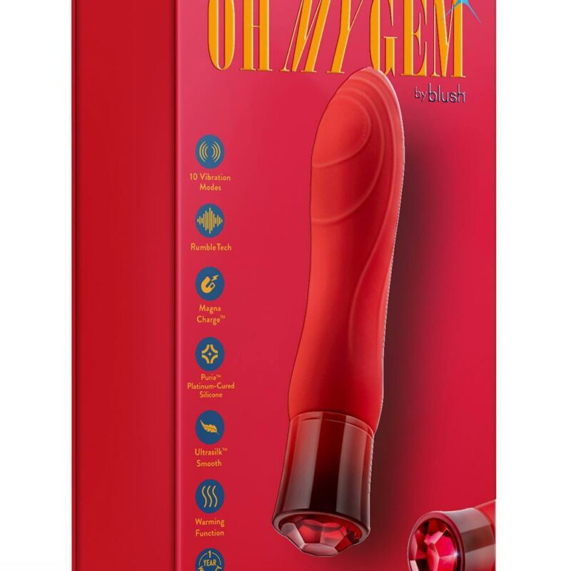 Oh My Gem – analinis kamštis su kristalu (Ruby)