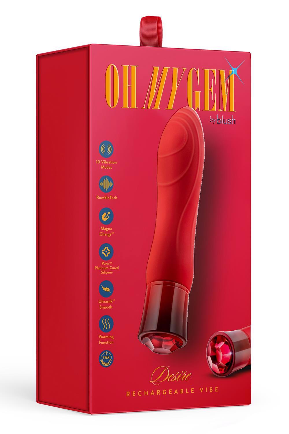 Oh My Gem – analinis kamštis su kristalu (Ruby)