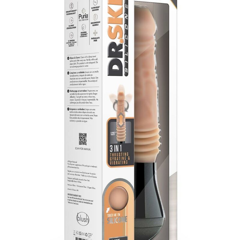 Dr. Skin – vibruojantis judantis dildo