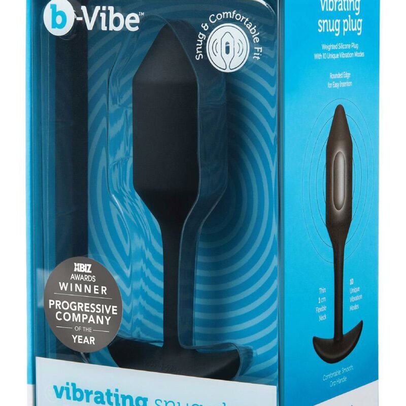 B-Vibe vibruojantis Snug Plug 2 – anatominis analinis kamštis