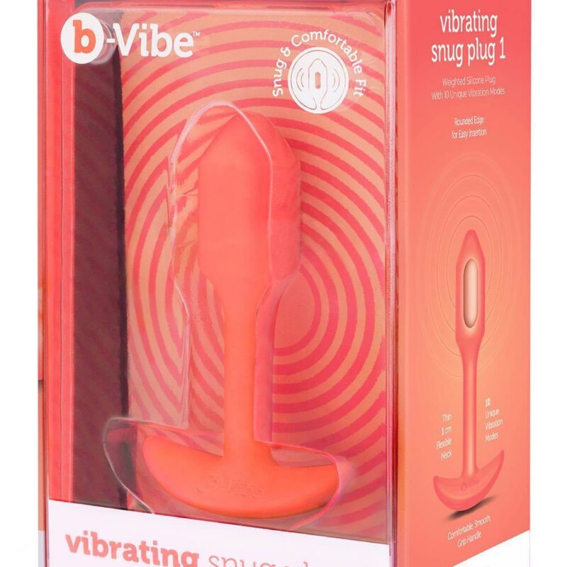 B-Vibe vibruojantis Snug Plug 1 – anatominis analinis kamštis