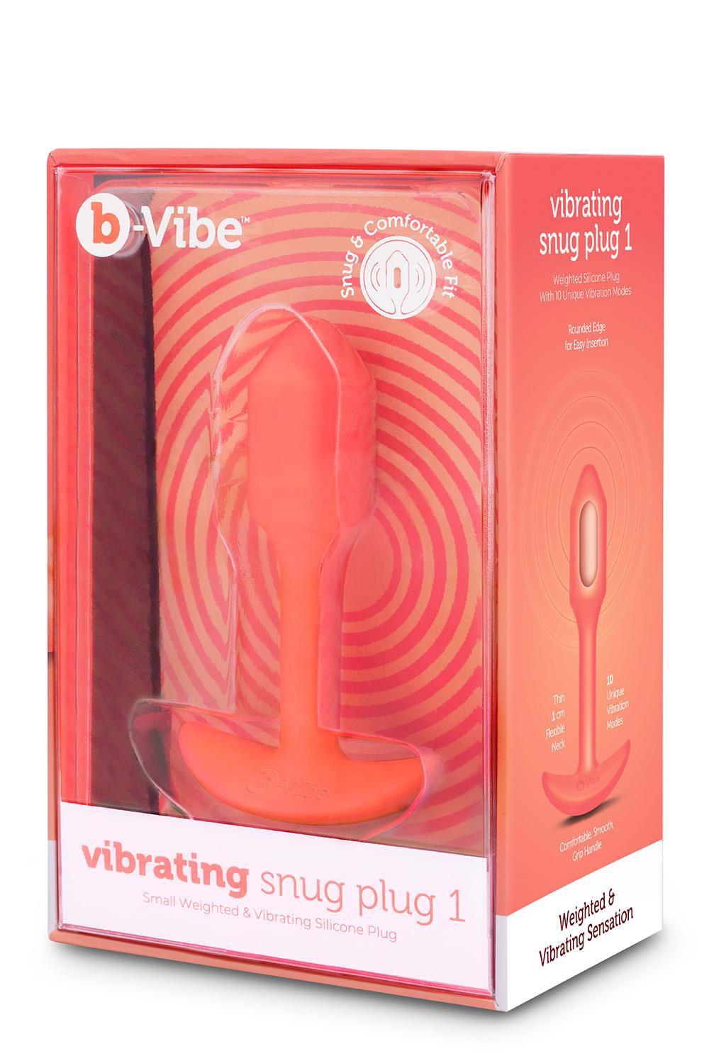 B-Vibe vibruojantis Snug Plug 1 – anatominis analinis kamštis