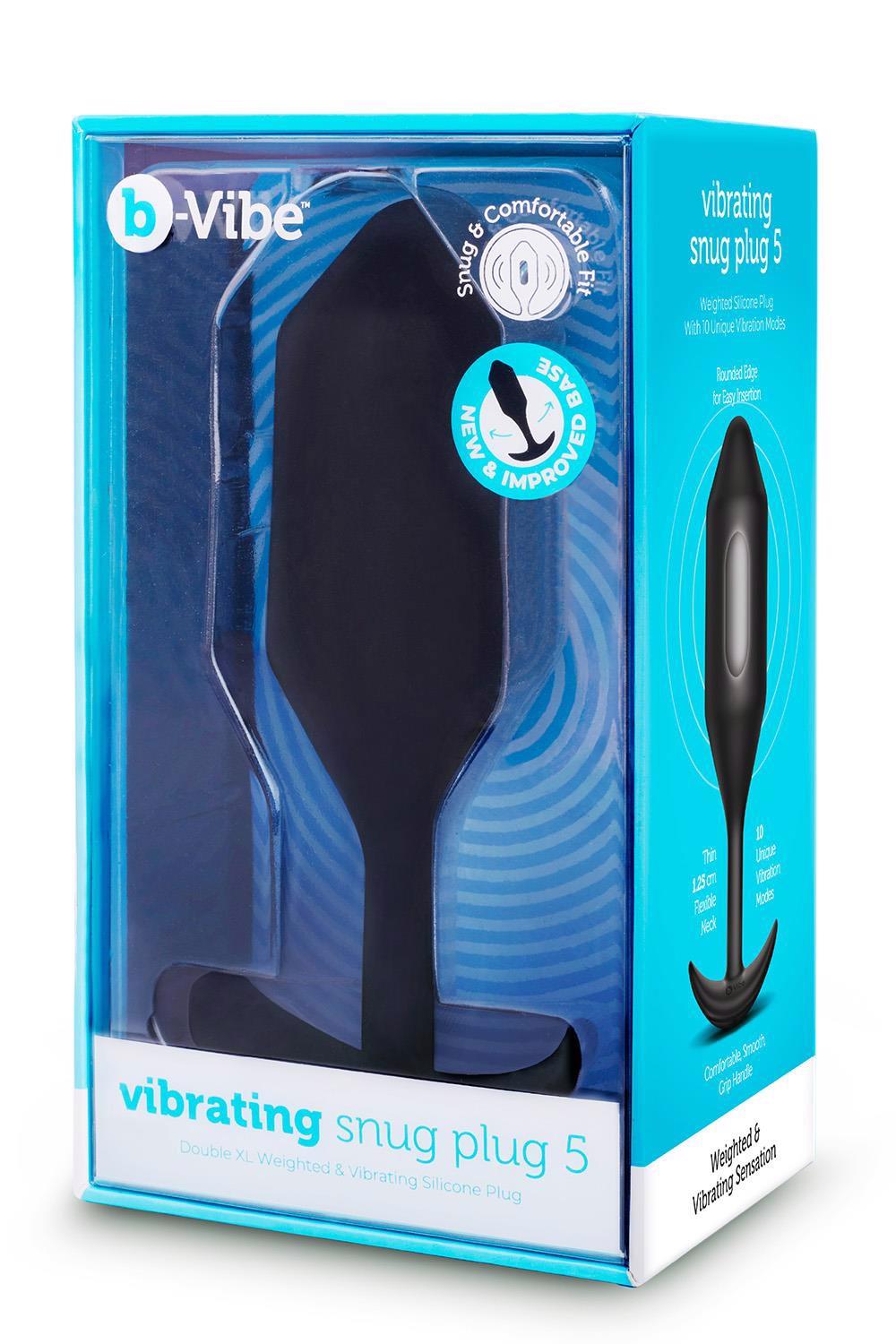 B-Vibe vibruojantis Snug Plug 5 – anatominis analinis kamštis