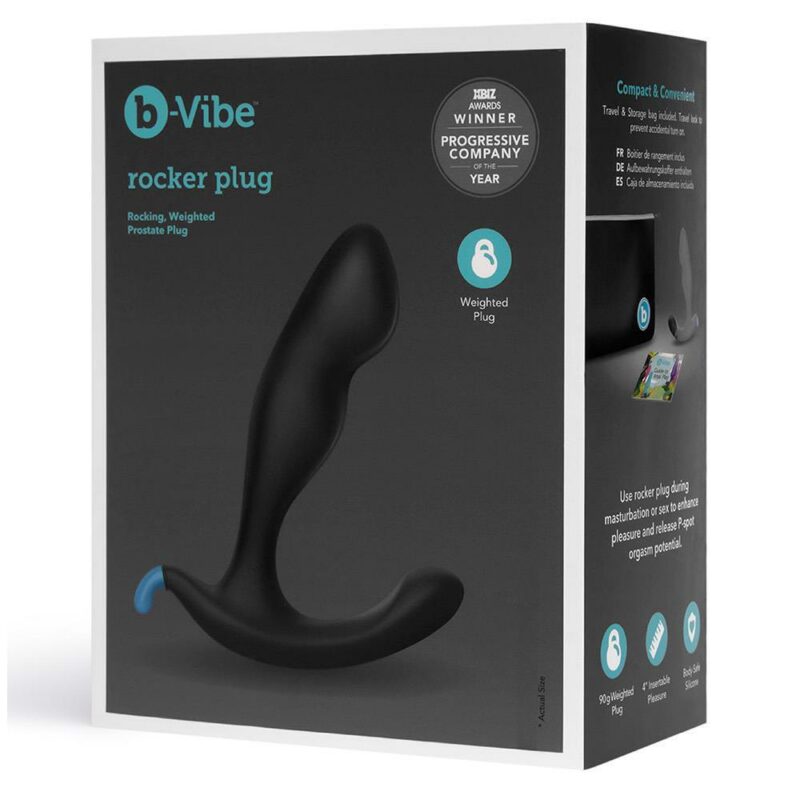 B-Vibe Rocker Plug – banguojantis prostatos stimuliatorius
