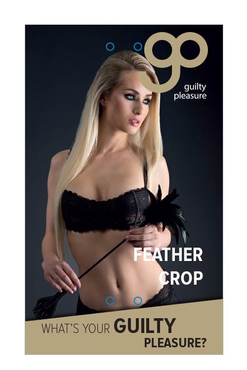 GP Feather Crop – odinė mentelė su plunksnomis
