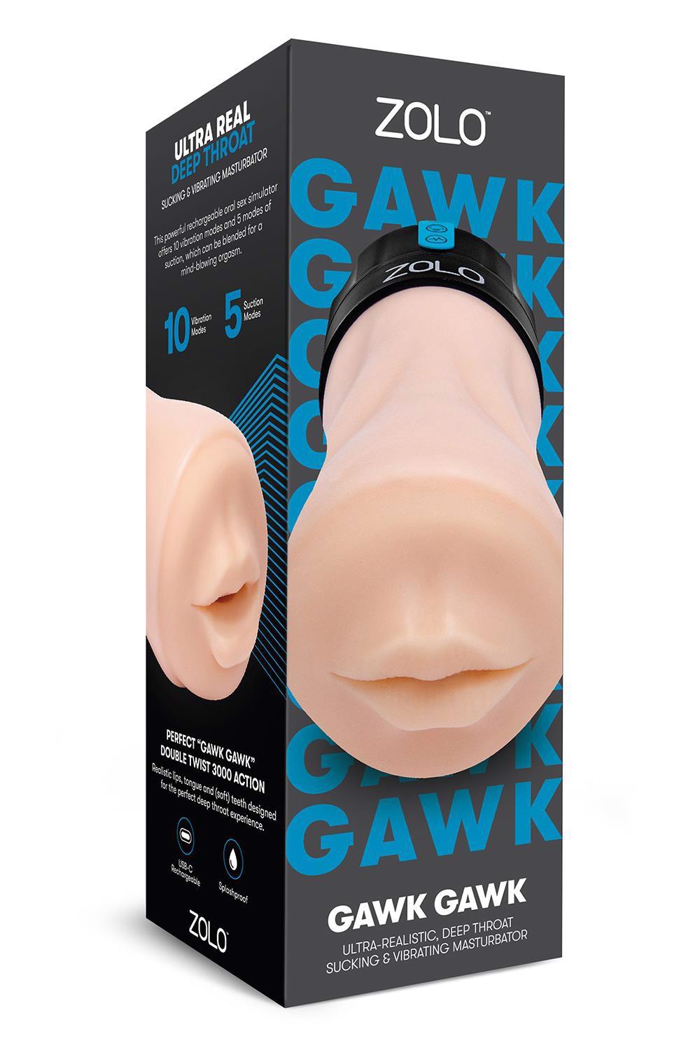 Zolo – masturbatorius Vibrating Deep Throat Gawk Gawk Blowbot