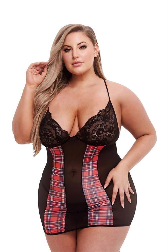 TEACHERS PET SCHOOLGIRL CHEMISE QUEEN - Image 3