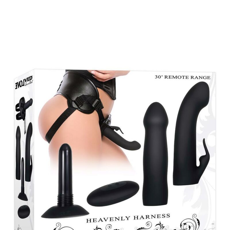 Evolved Heavenly Harness – meilės diržų sistema su vibratoriumi