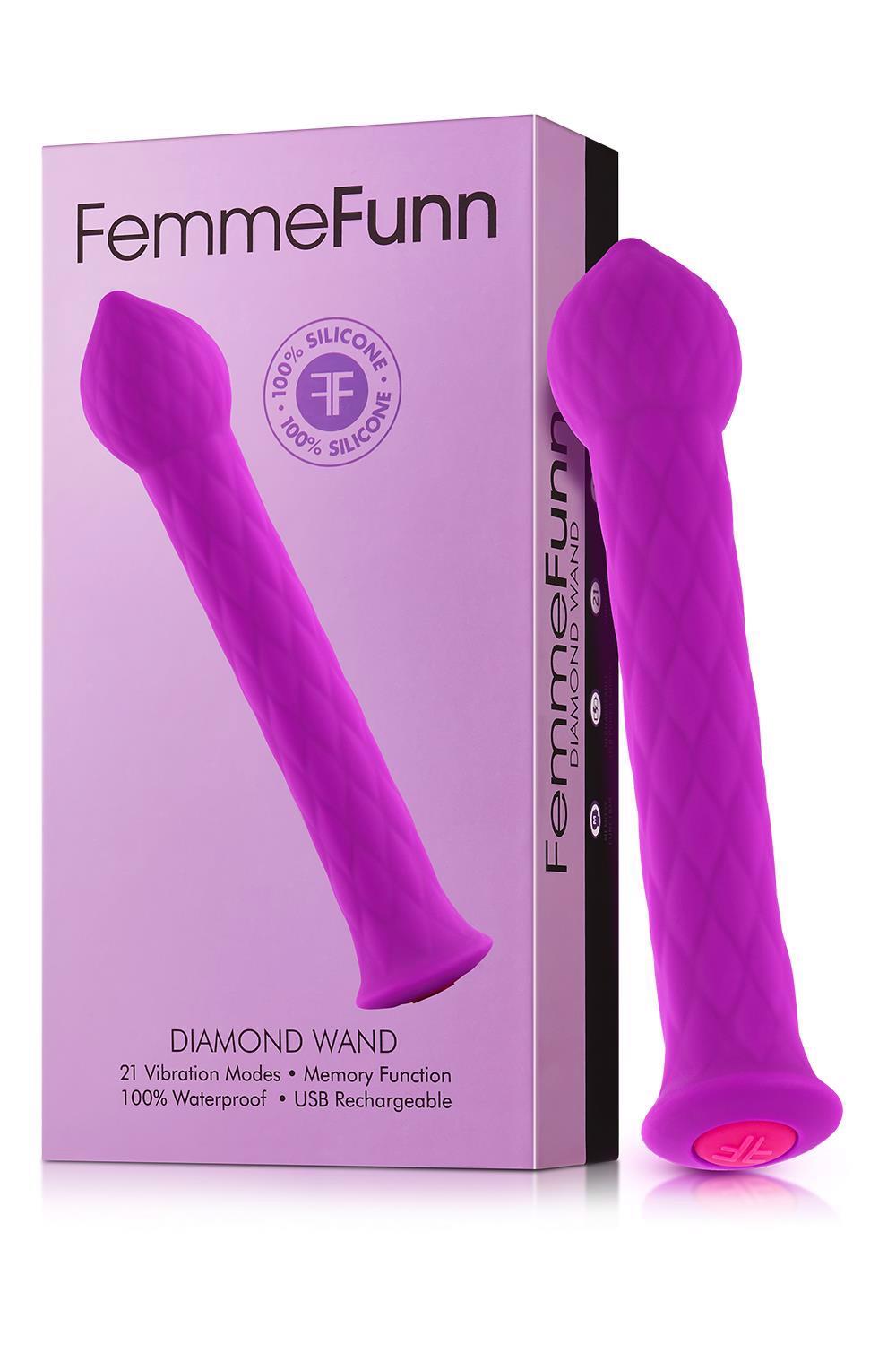 FemmeFunn Diamond Wand – prabangus vibromasažuoklis