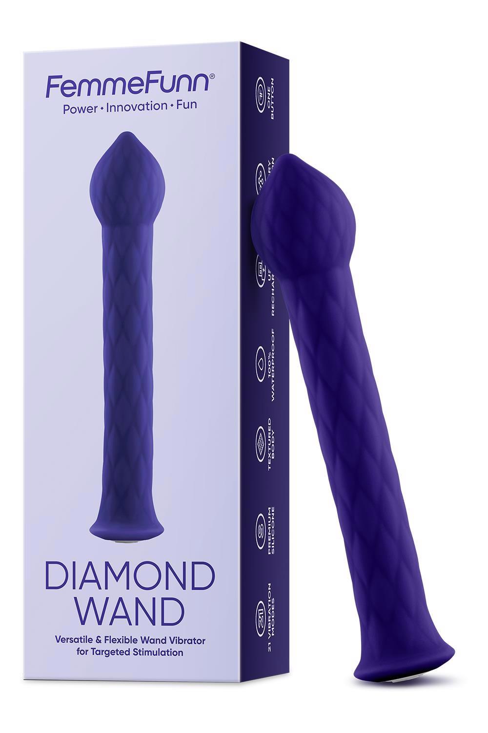 FemmeFunn Diamond Wand – prabangus vibromasažuoklis