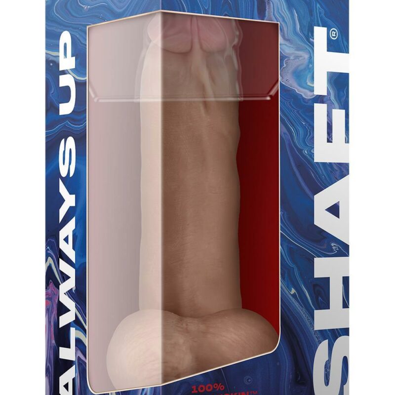 Shaft Model C – realistinis silikoninis dildo su sėklidėmis (8.5 colių, pušies)