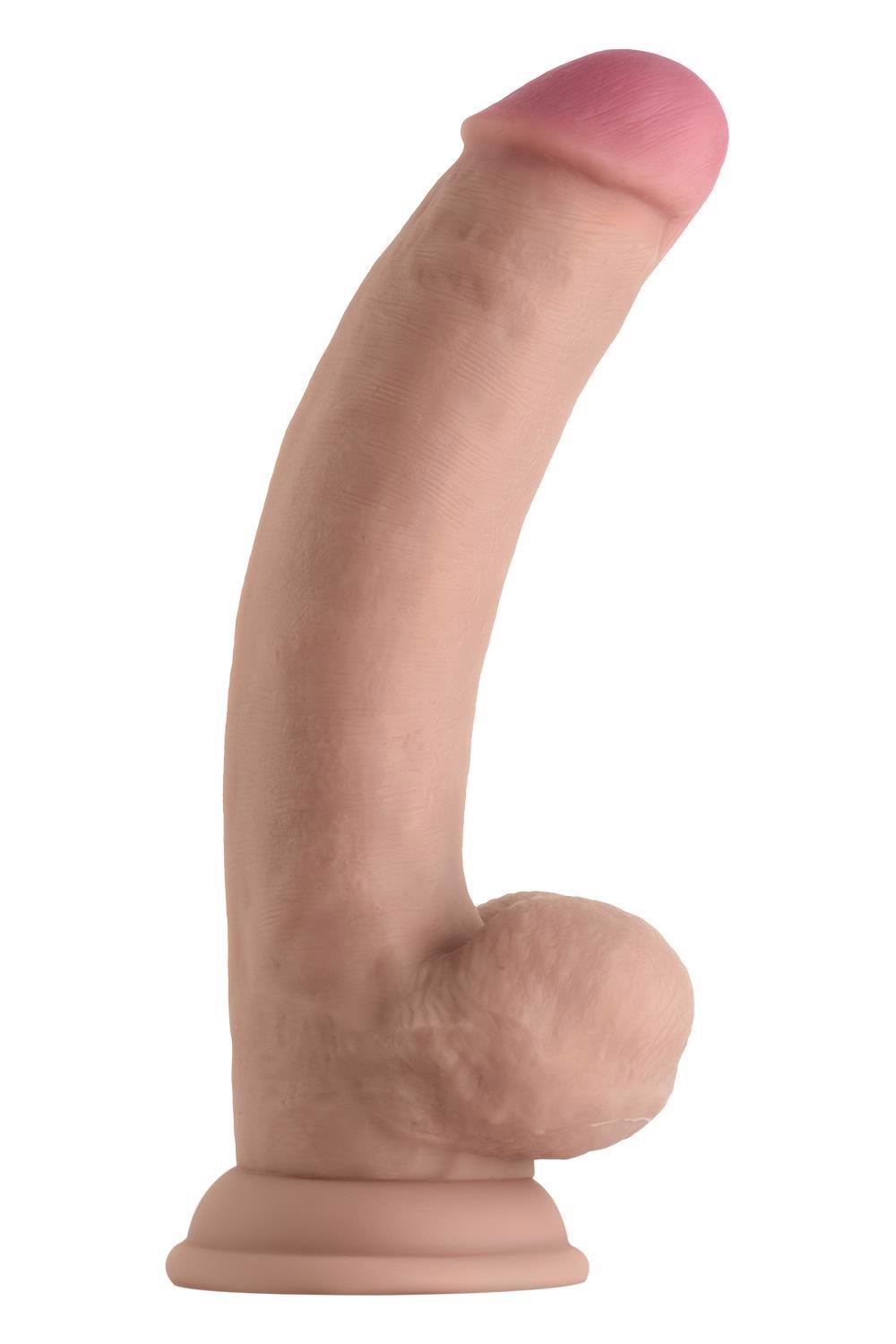 Shaft Model C – realistinis silikoninis dildo su sėklidėmis (8.5 colių, pušies) - Image 3