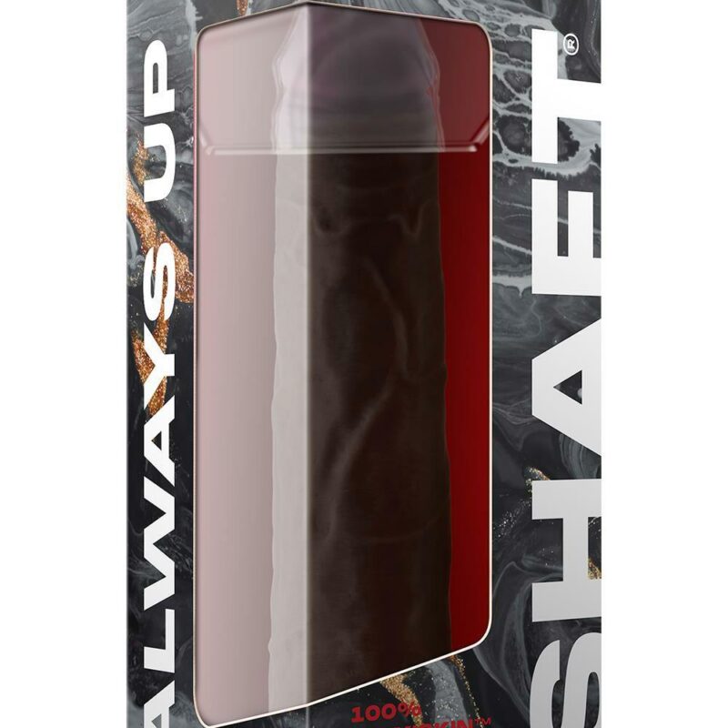 Shaft Model J – realistinis silikoninis dildo (8.5 colių, mahogany)