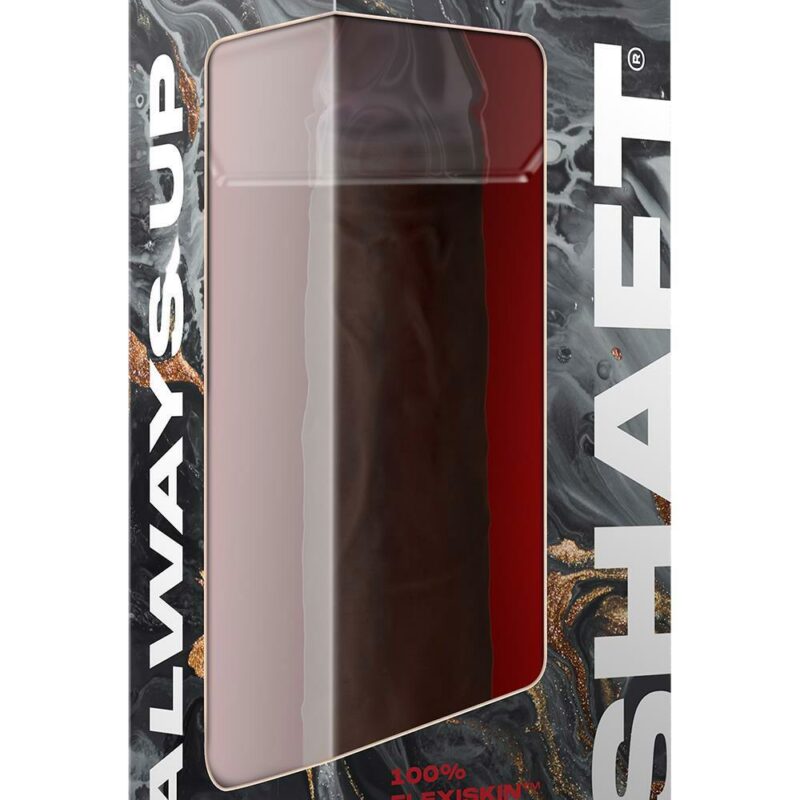 Shaft Model J – realistinis silikoninis dildo (7.5 colių, mahogany)