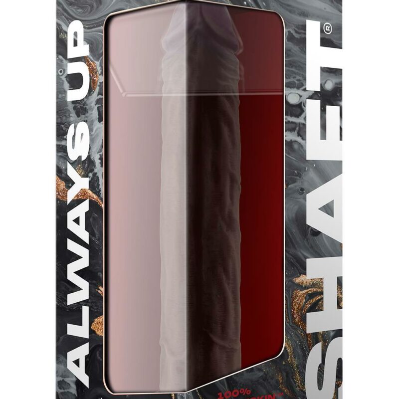 Shaft Model J – realistinis silikoninis dildo (9.5 colių, mahogany)