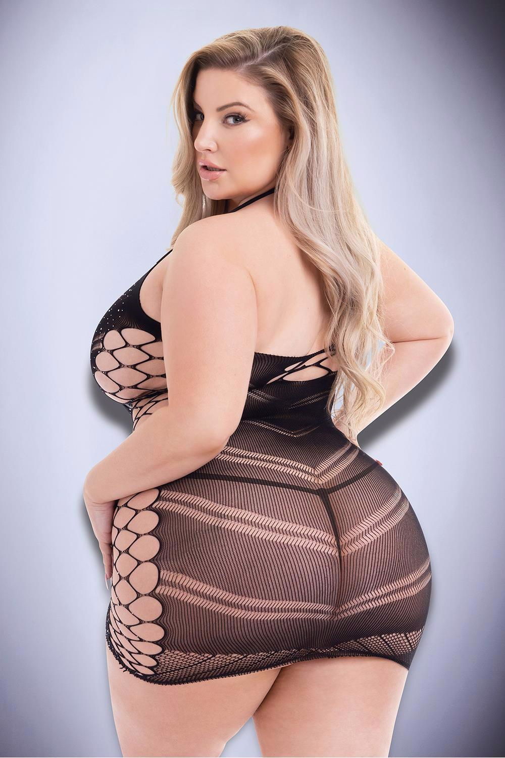 Baci Diamonte Mini Dress – erotiška suknelė (plius dydis) - Image 3