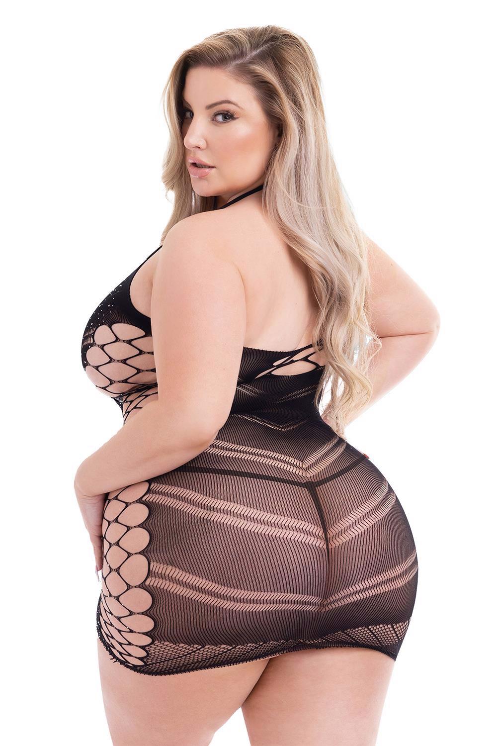 Baci Diamonte Mini Dress – erotiška suknelė (plius dydis) - Image 4