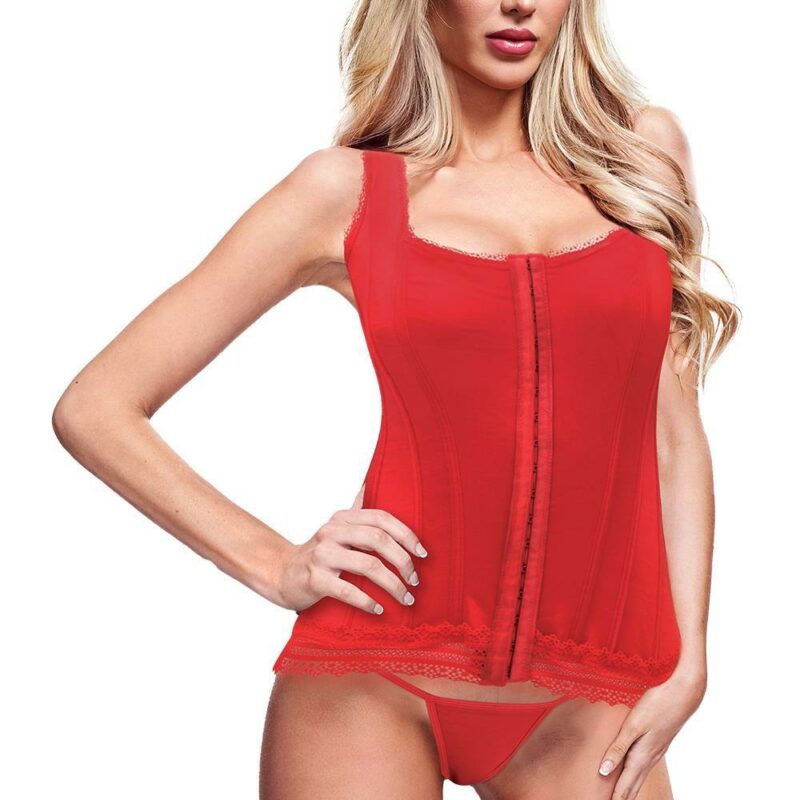 Baci Bustier Red – raudonas prabangus korsetas-biustjė (L dydis)