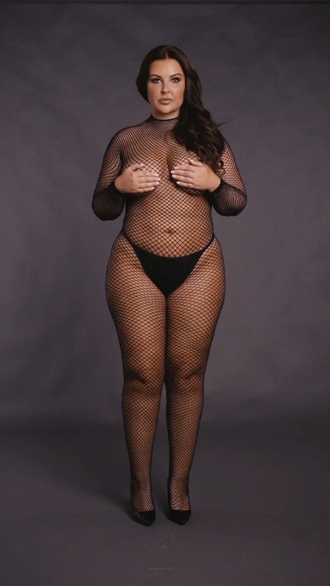 Bodystocking With Fishnet Structure - Image 10