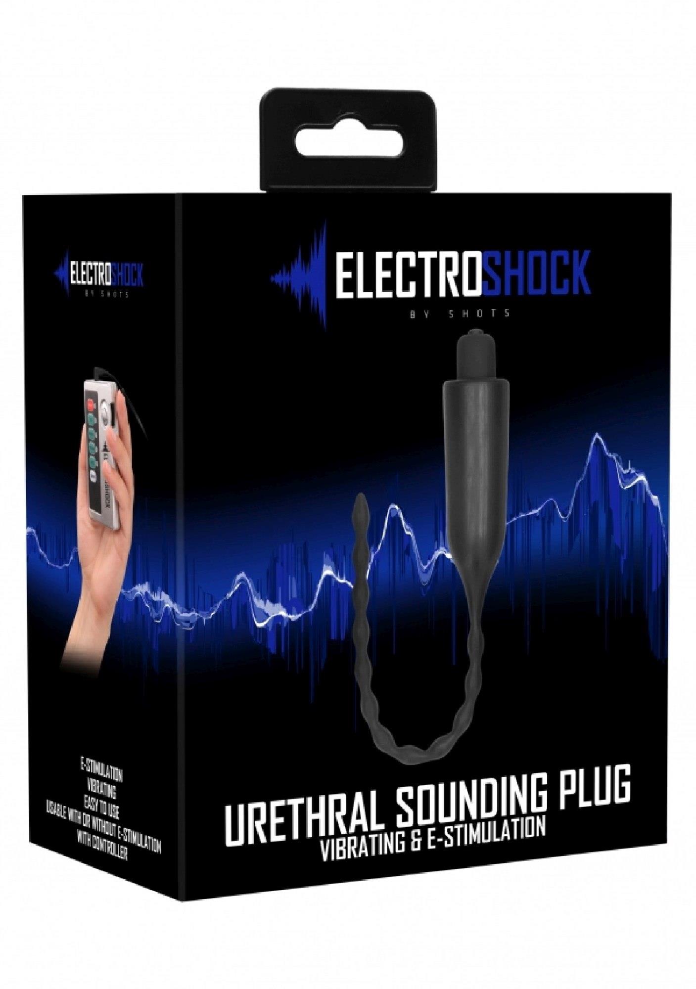 E-Stimulation Vibrating Urethral Sounding Plug - Black - Image 2