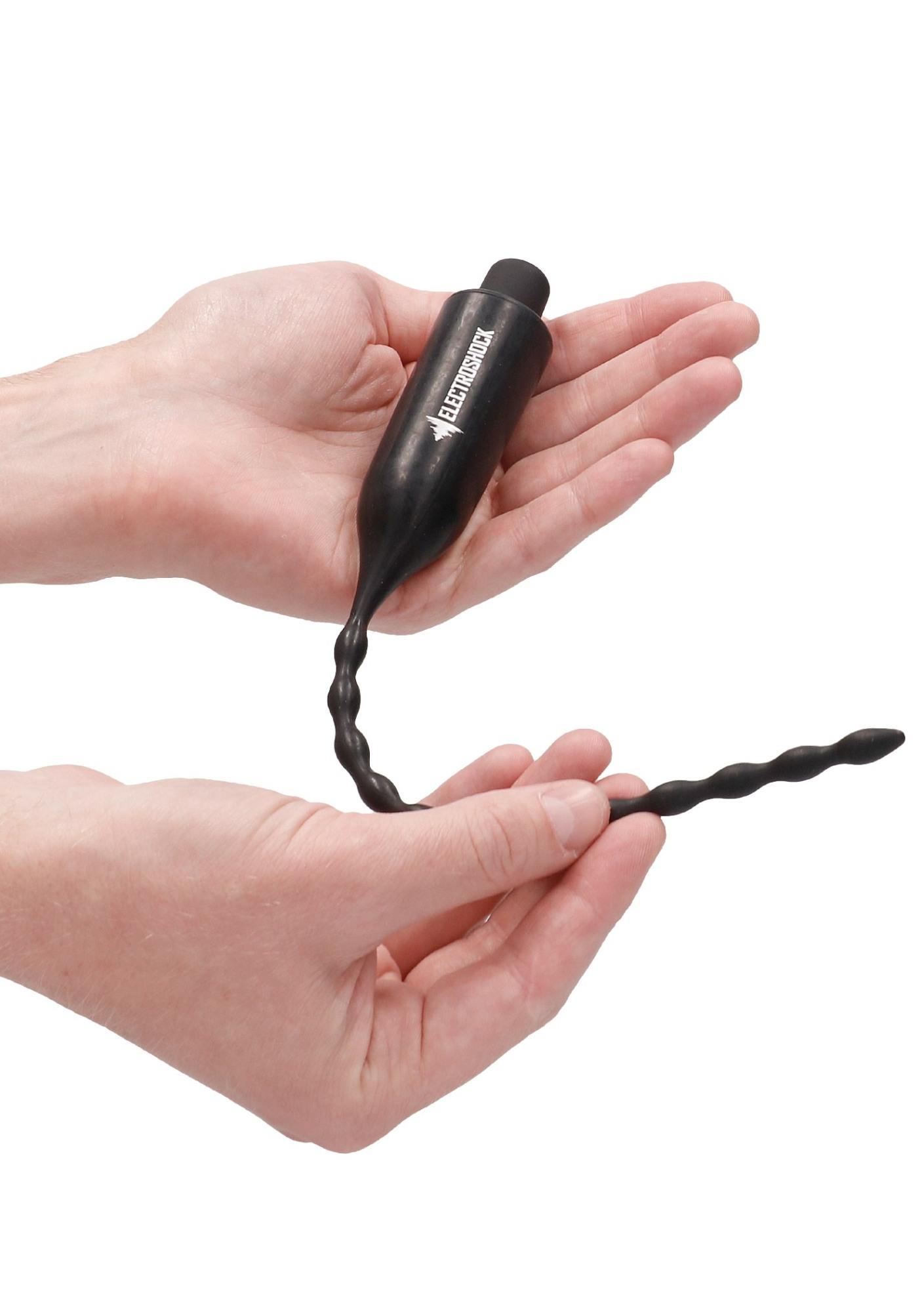 E-Stimulation Vibrating Urethral Sounding Plug - Black - Image 13