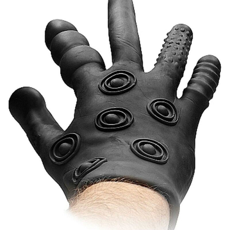 Silicone Stimulation Glove - Black