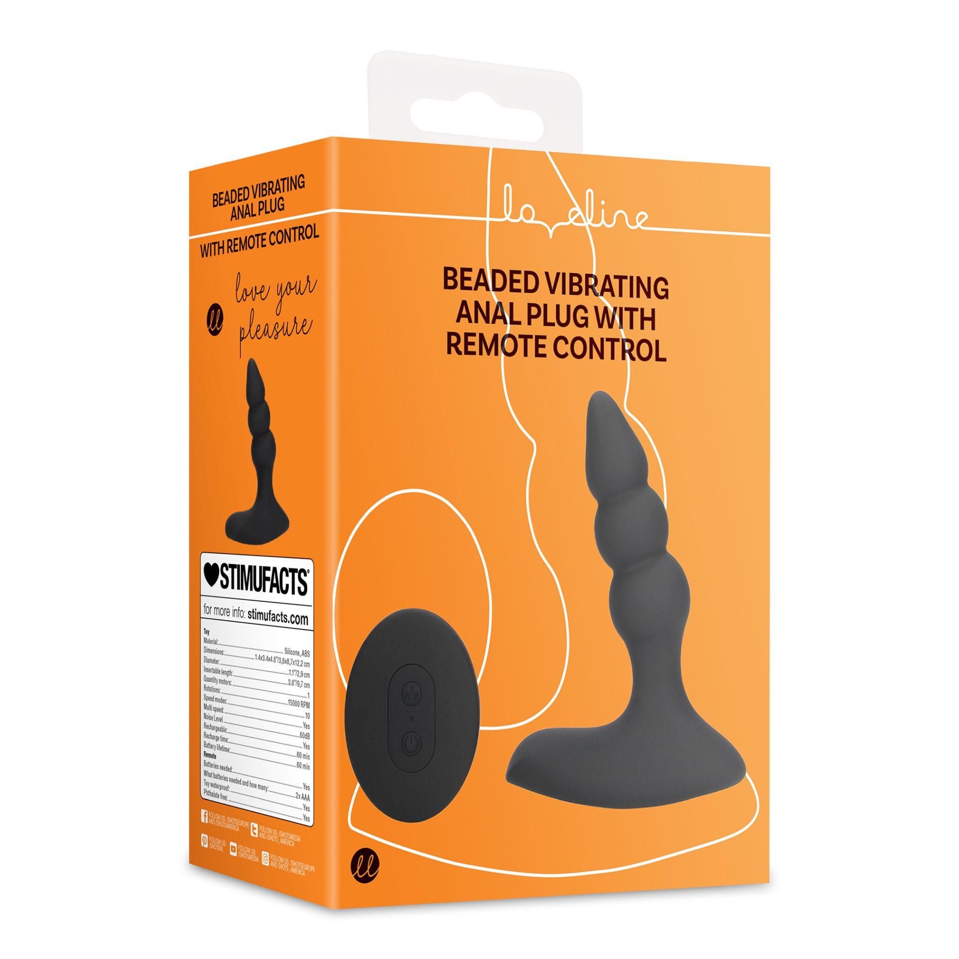 Beaded Vibrating Anal Plug with Remote Control - Image 14