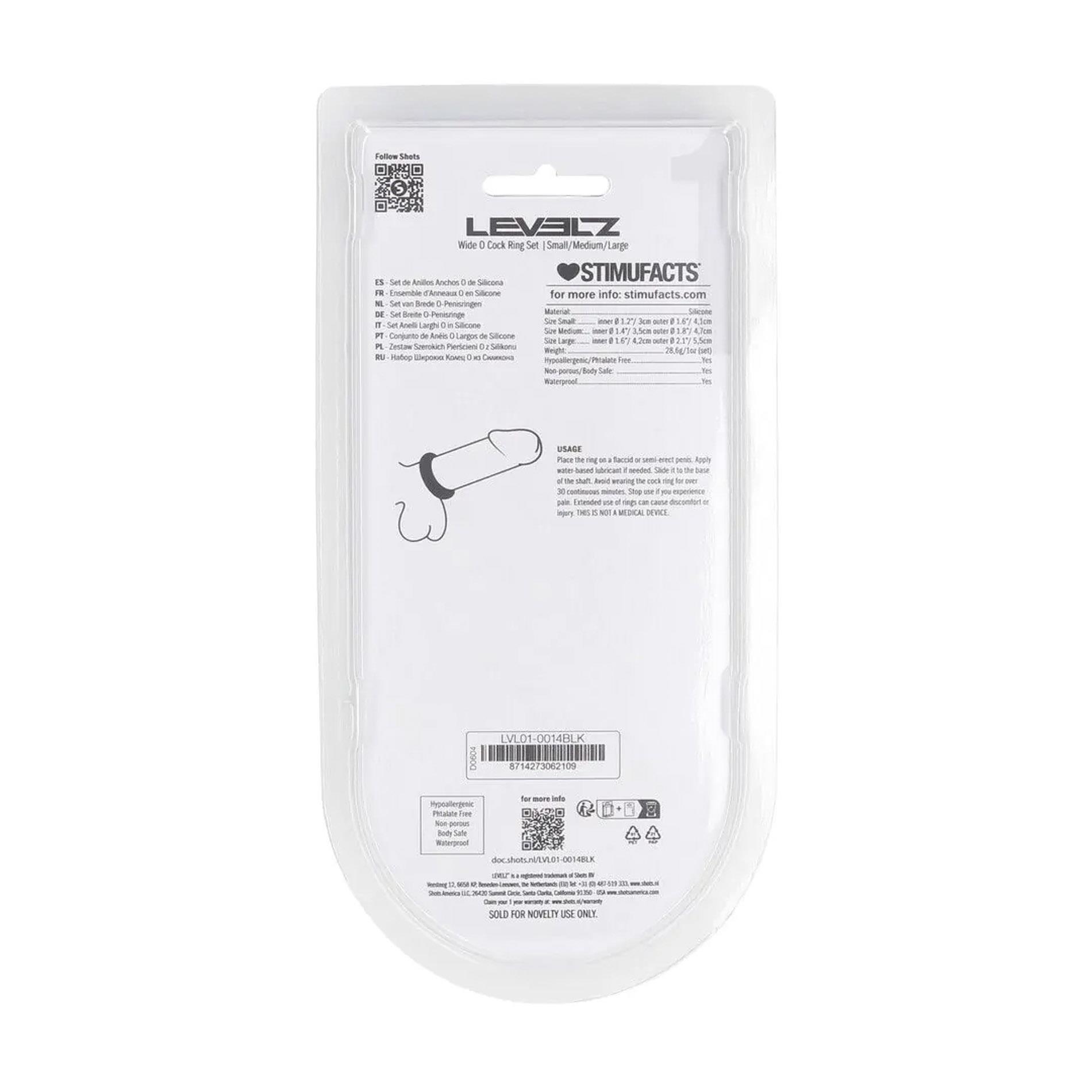 Silikoninių erekcijos žiedų rinkinys (juodas) - Image 3