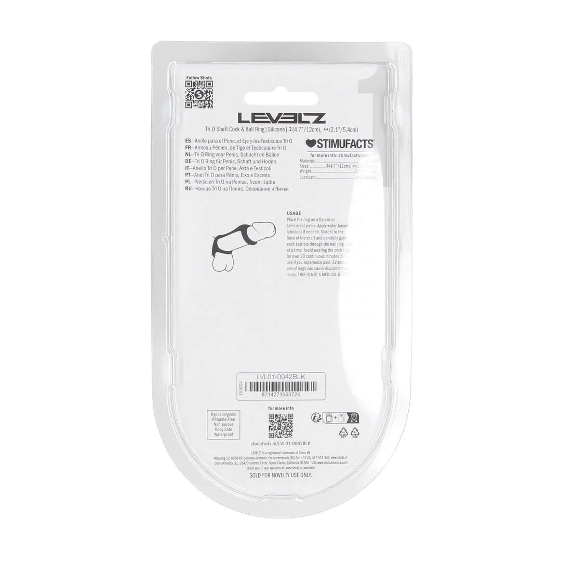 Silikoninis varpos ir sėklidžių žiedas (juodas) - Image 3