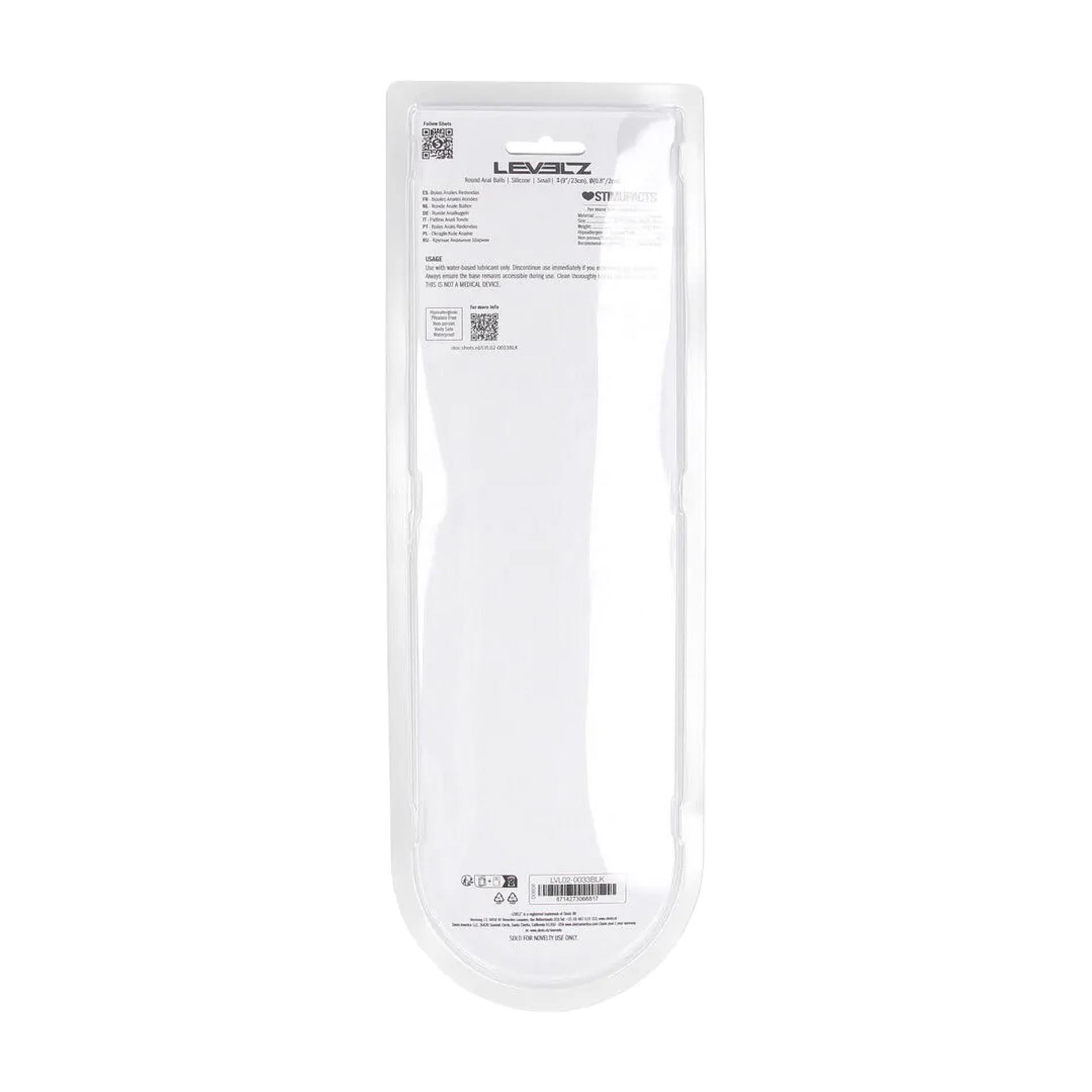 Silikoniniai analiniai karoliukai / rutuliukai (mažas) (juodas) - Image 3