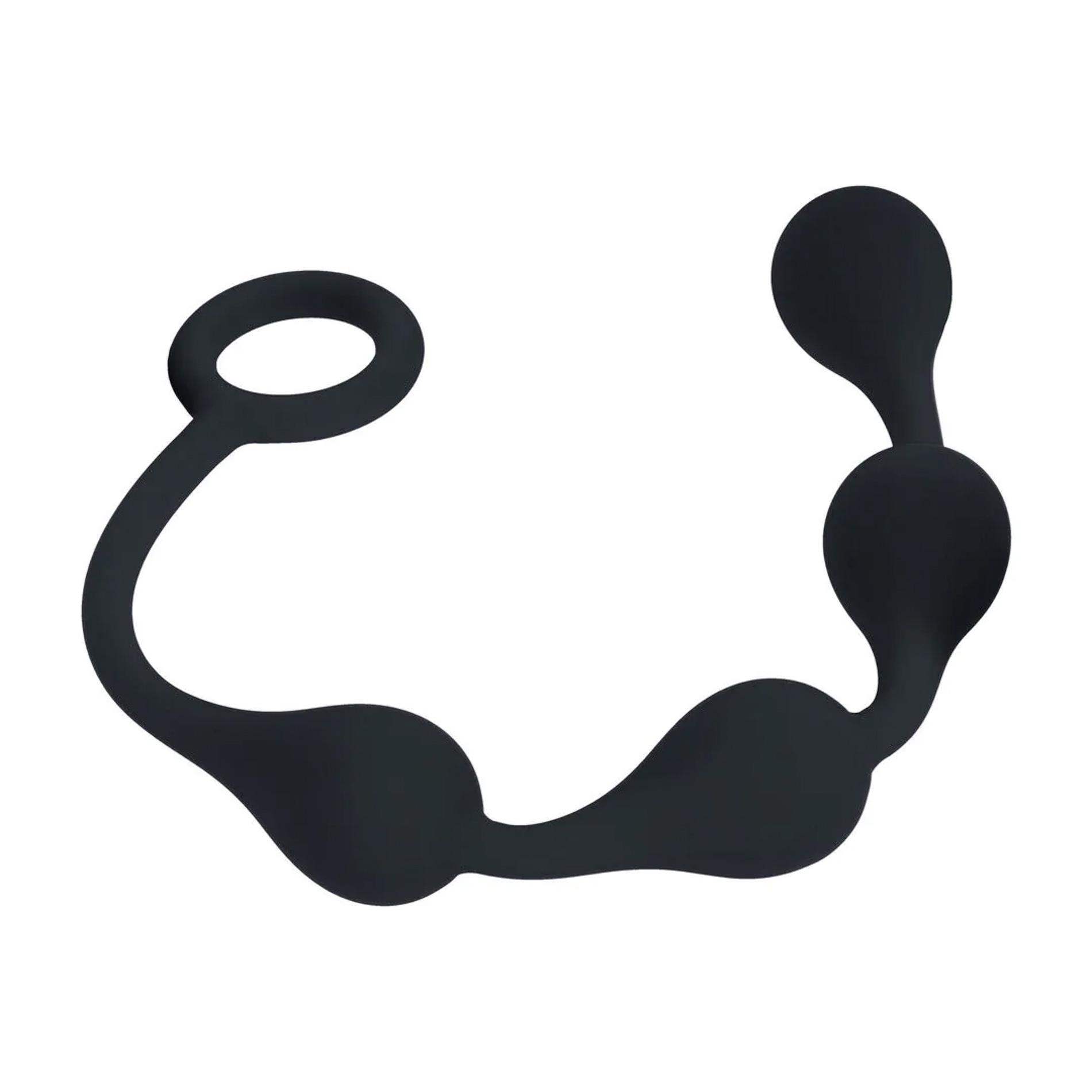 Silikoniniai analiniai karoliukai / rutuliukai (mažas) (juodas) - Image 4