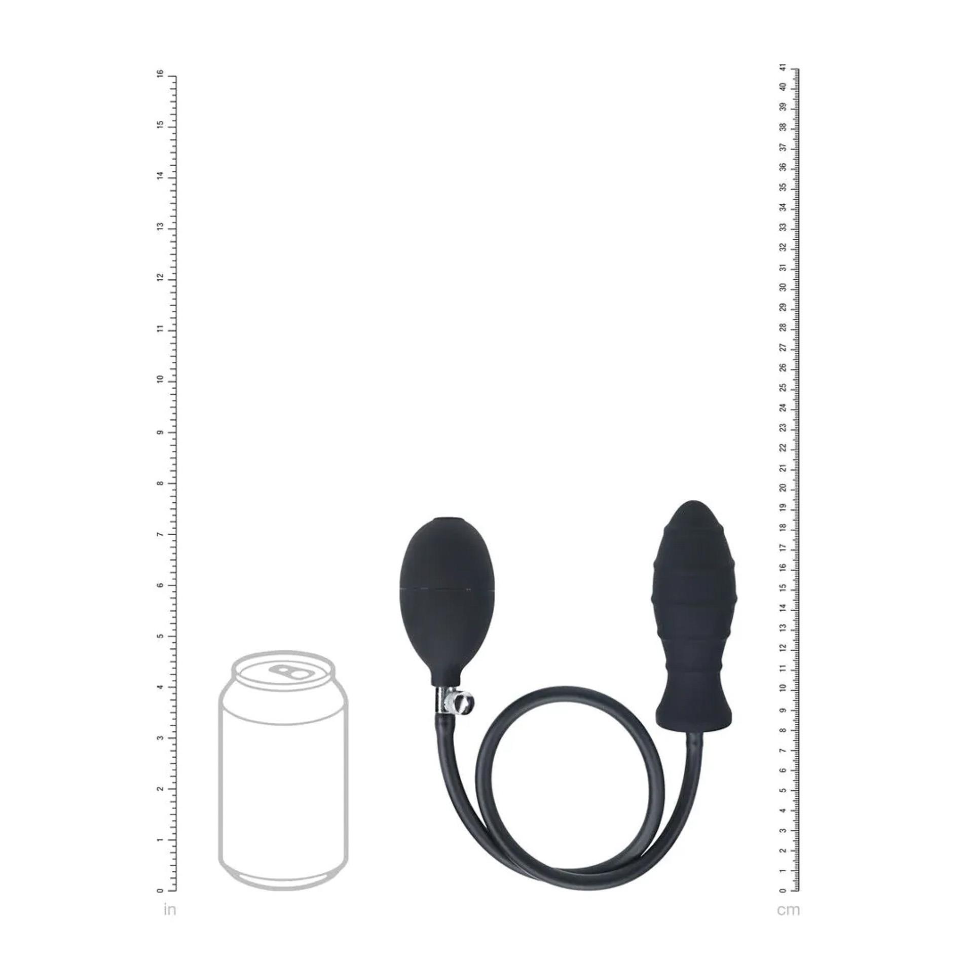 Pripučiamas analinis kamštis (juodas) - Image 7